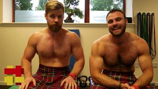 Kilted Ballet part 2 Ballet Press ups [upl. by Nnahsal]