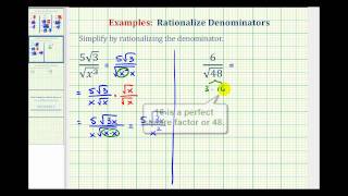 Ex 2 Rationalize the Denominator of a Radical Expression [upl. by Arais]