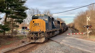 Rail Up Close CSX Steel Coils Train Street Running Train Preview Norfolk Southern Local Switcher [upl. by Swehttam]