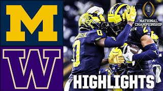 CFP National Championship Michigan Wolverines vs Washington Huskies  Full Game Highlights [upl. by Nnad]