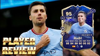 ¡¿EL MEJOR MCD DEL JUEGO REVIEW RODRI TOTY 95 EAFC 24 FIFA 24 [upl. by Lilybel]