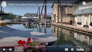 Style Your Own Floating Home 3000 Sq Ft Unfinished Gem in Portlands Best Location [upl. by Lewendal212]