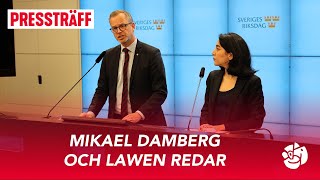 LIVE Pressträff med Mikael Damberg och Lawen Redar [upl. by Dulce]