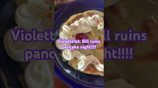 Violett1st bill ruins the pancakes violette1st funny rage comedy william memes [upl. by Atinihs]