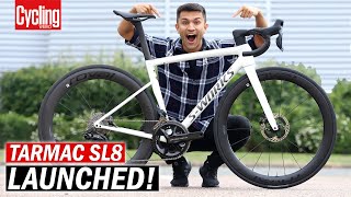 NEW Specialized Tarmac SL8 First Ride Review  Still The King Of Road Bikes [upl. by Anayd]