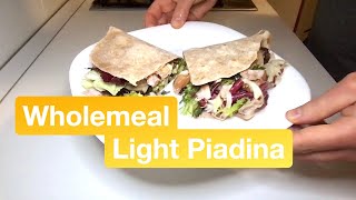 Wholemeal Light Piadina A healthy recipe with olive oil [upl. by Dogs897]