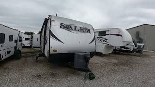 2014 Salem 31KQBTS Pre owned Travel Trailer Walk Through Stock 11400B [upl. by Handel]