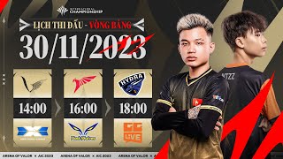 VGM vs DCG l TLN vs FW l BHD vs GGL  VÒNG BẢNG AIC 2023  NGÀY 3011 [upl. by Einneg]