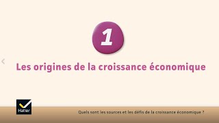 SES Tle  les origines de la croissance économique [upl. by Nomled]