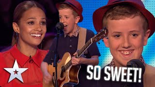 12yearold writes CUTE LOVE SONG for his SECRET CRUSH  Audition  BGT Series 9 [upl. by Llednek]