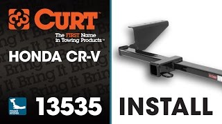 Trailer Hitch Install CURT 13535 on a Honda CRV [upl. by Eanej72]