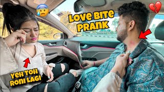 Sanchi Ke Sath Yeh Mane Kya Krdeya😰 Love Bite Prank On Her😱  preparation of ladakh Ride [upl. by Atiuqet]