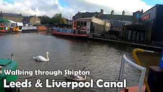 Leeds amp Liverpool Canal Towpath  Skipton Walk 2020 [upl. by Kentiga257]