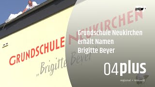 Grundschule Neukirchen mit neuem Namen und tollem Outfit [upl. by Ailedroc]