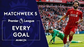 Every goal from Premier League Matchweek 5  NBC Sports [upl. by Oemac]