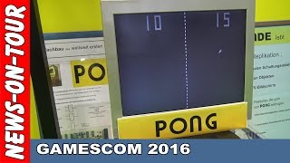 PONG Atari 1972 ist die Mutter aller Computerspiele 4K gamescom 2016 Retro Arcade Video Games [upl. by Carlynn]