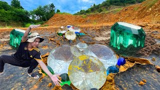 I Finding in Dry Season MASSIVE A lot Gemstone FOUND Dry Underground [upl. by Ledba]