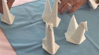 How To Make A Swan Napkin [upl. by Jael254]