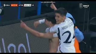 Brahim Diaz goal vs Atletico Madrid today Real Madrid vs Atletico Madrid 43 today [upl. by Ayimat]