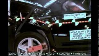 2007 Jeep Compass NHTSA Frontal Impact [upl. by Fleming11]