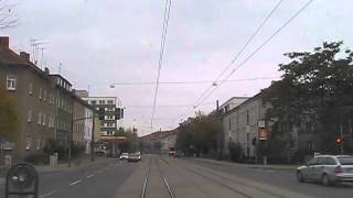 Straßenbahn Erfurt  Mitfahrt im DUEWAG MGT6D Anger  MarcelBreuerRing Linie 2 [upl. by Leyameg]