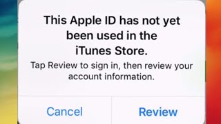 THIS APPLE ID HAS NOT YET BEEN USED IN THE ITUNES STORE FIXED HINDI AND URDU  APPLE ID FIXED EROR [upl. by Dranel98]