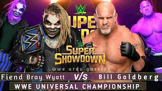 FULL MATCH  THE FIEND BRAY WYATT VS GOLDBERG  WWE UNIVERSAL TITLE [upl. by Rahal]