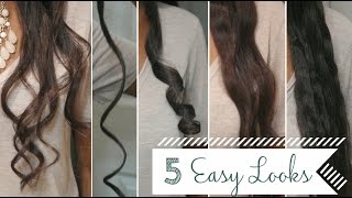 5 Easy CurlsWaves Using a Flat Iron  a Review [upl. by Yerak420]