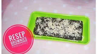 Resep Brownies Panggang No Mixer  Cemilan Simple  Ide jualan [upl. by Valsimot]