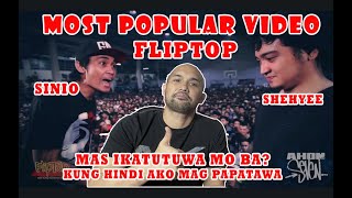 SINIO VS SHEHYEE THE MOST P0PULAR VIDEO OF FLIPTOP [upl. by Magocsi]