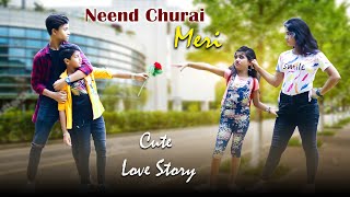 Neend Churai Meri  Funny Love Story  Hindi Song  Cute Romantic Love Story  Love ampstory [upl. by Bunns]