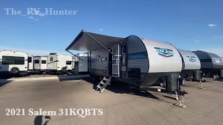 2021 Salem 31KQBTS Travel Trailer by Forest River Tour [upl. by Nobile]