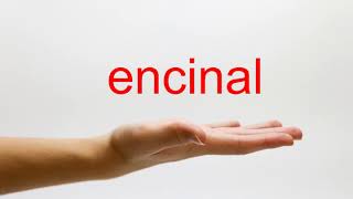 How to Pronounce encinal  American English [upl. by Conte]