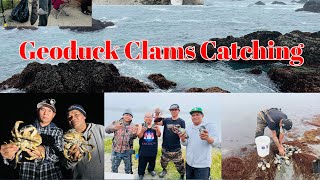 Over Night Geoduck Clams Catching With Friends youtube [upl. by Steffie]