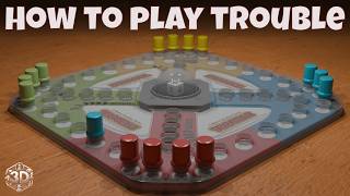 How To Play Trouble Board Game  3D Animation for Easy Learning [upl. by Giarla]