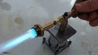 How to make a standing gas burner with a capsule  with high heat [upl. by Enomor]