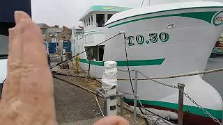 Michael Edward  Brand new crab fishing 🦀 boat in Penzance harbour 11 October 2023 1542 [upl. by Reprah166]