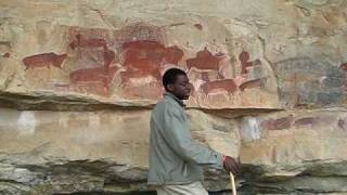 South Africa  Bushmens Painting at Drakensberg [upl. by Adlai336]