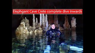 Elephant Cave Crete complete dive inwards  Paradise Dive Center [upl. by Ahsenit]