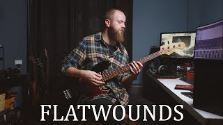 Flatwound Test DAddario Chrome Light Gauge Bass Strings [upl. by Stalk]