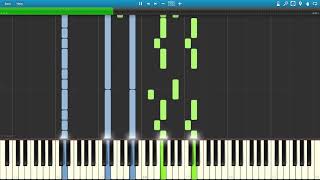 Nightwish  Nemo Piano Tutorial Synthesia [upl. by Ahsema]