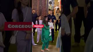 Isha Ambani welcomes ganpati home with twins Krishna Aadiya Ishaambani ganesh ganeshchaturthi [upl. by Airdnek]