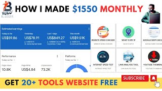 How I Made 1550 with a Free Scripted Tool Website  Tool Website Kaise Banaye  Get It Now [upl. by Nalla]