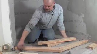 how to build a custom shower pan  how to build the curb [upl. by Tyrus]