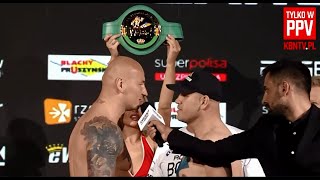 ARTUR SZPILKA vs ŁUKASZ RÓŻAŃSKI  SPIĘCIE NA WAŻENIU I FACETOFACE PRZED WALKĄ [upl. by Eramal]