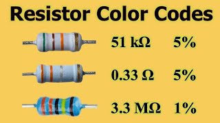 how to read resistor color code basic electronics  1 [upl. by Nnasus]