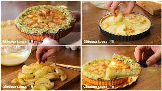 recette de la tarte normande  تارت نورموند بالتفاح [upl. by Wallford]