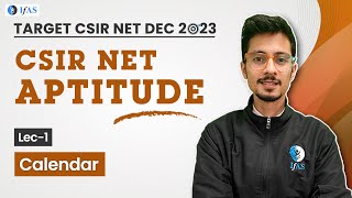 Calendar  CSIR NET 2023  CSIR NET Aptitude  Lecture  1 [upl. by Renfred]