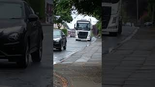 Vovlo FH F14 truck PLATE J77EVT seen at Radcliffe Manchester on standlane MoTGM [upl. by Pren]