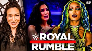 Melina on Royal Rumble Return with Sasha Banks and Abrupt Elimination [upl. by Ecadnak81]